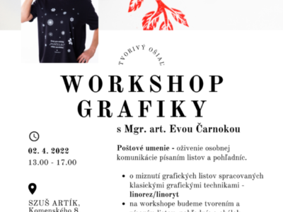 workshop VOĽNEJ GRAFIKY 2. apríla 2022 – realizované!