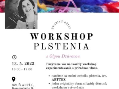 workshop PLSTENIA – 13. mája 2023 – realizované!